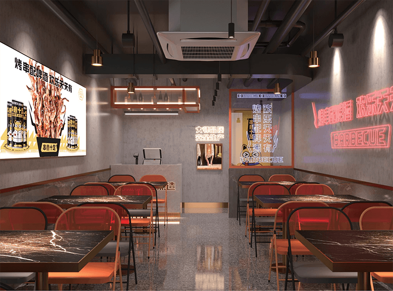 串意十足門(mén)店效果